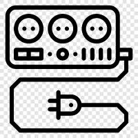 cable, wire, connectors, male icon svg