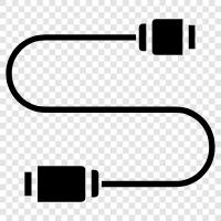 cables, connectors, devices, USB icon svg