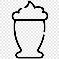 cafe, ice cream, frappe, shake icon svg