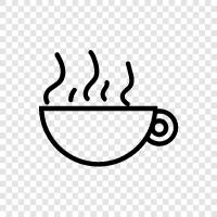 caffeine, java, black, Arabica icon svg