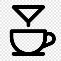 Koffein, Kaffeebohnen, Kaffeemaschine, Kaffeekannen symbol