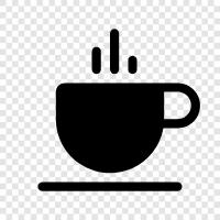 Koffein, Kaffeebohnen, Kaffeemühlen, Kaffeemaschinen symbol