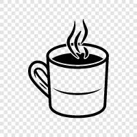 caffeine, morning, java, black icon svg