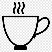 Koffein, schwarz, braun, Kaffeebohnen symbol