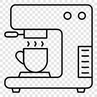 caffeine, coffee beans, coffee grind, coffee maker icon svg