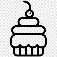 cake, pastry, cake decoration, birthday icon svg