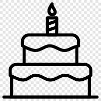 Cake, Birthday, Sweet, Birthday Wishes icon svg