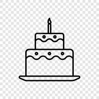 Cake, Birthday, Party, Celebrate icon svg