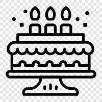 cake, candles, celebration, Birthday icon svg