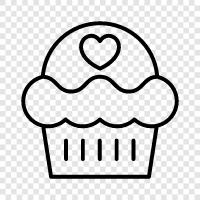 Kuchen, Bäckerei, süß, Desserts symbol