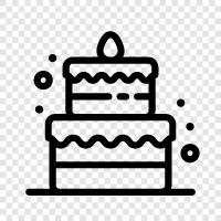 kek tarifleri, kek dekorasyon ipuçları, kek karışımı, kek makinesi ikon svg