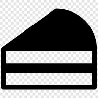 kek dilimi, kek yuvarlak, kek tabakası, kek dekorasyon ikon svg