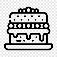 cake, dessert, birthday, pastry icon svg