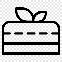 Cake, Pudding, Pie, Tart icon svg