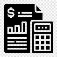 calculation, maths, financial, business icon svg