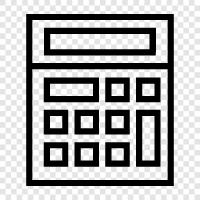 calculation, calculator application, mathematics, scientific calculator icon svg