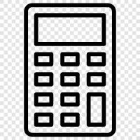 calculator app, business calculator, scientific calculator, online calculator icon svg