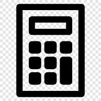 Calculator app, math, scientific, financial icon svg