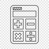 calculator app, calculator software, calculator maths, calculator trigonometry icon svg