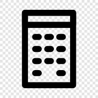 calculator app, calculator software, scientific calculator, financial calculator icon svg