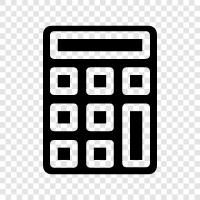 calculator app, calculator for school, calculator for work, calculator usage icon svg