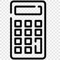 калькулятор, калькулятор по телефону, калькулятор с алгеброй, калькулятор с калькулятором Значок svg