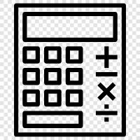 calculator app, calculators, online calculator, algebra calculator icon svg