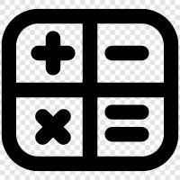 calculator app, calculator for math, calculator for numbers, calculator for scientific icon svg