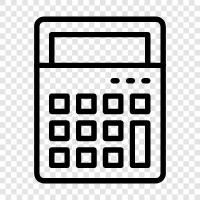 calculator app, calculator software, calculator for math, calculator for finance icon svg