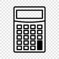 calculator app, math, scientific, trigonometry icon svg