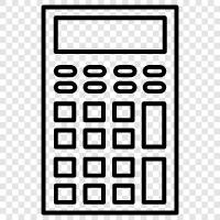 calculator app, calculator application, calculator software, calculator tool icon svg