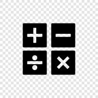 calculator app, calculators, math, algebra icon svg