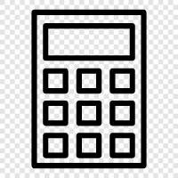 calculator app, mathematical, scientific, financial icon svg