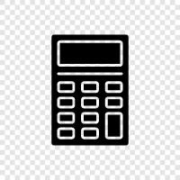 calculator app, calculator online, calculator with fractions, calculator with decimals icon svg