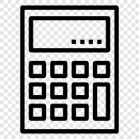 calculator app, calculator online, calculator software, math calculator icon svg