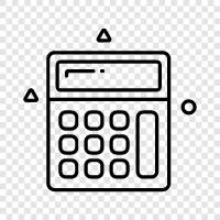 calculator app, calculator tools, calculator for math, calculator for science icon svg