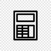 calculator app, calculator software, calculator for math, calculator for science icon svg