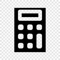 calculator app, math, scientific, financial icon svg