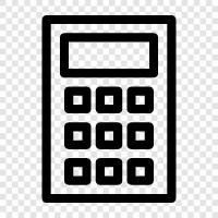 calculator app, calculator software, calculator for math, calculator for science icon svg