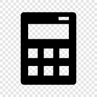 calculator app, calculators, math, calculator software icon svg