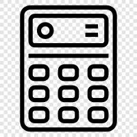 calculator app, calculation, math, finance icon svg