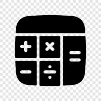 calculator app, calculator software, calculator on phone, calculator on computer icon svg