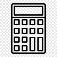 calculator app, math, algebra, geometry icon svg