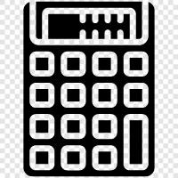 calculator app, math calculator, scientific calculator, finance calculator icon svg