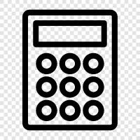 calculator app, calculators, math, scientific icon svg