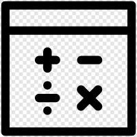 RechnerApp, Mathe, MatheRechner, wissenschaftlicher Rechner symbol