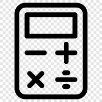 calculator application, scientific calculator, graphing calculator, financial calculator icon svg