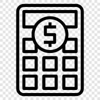 calculator apps, calculator for math, calculator for physics, calculator for finance icon svg