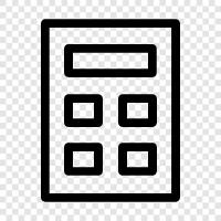 calculator, math, math problem, Math equation icon svg