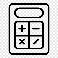 calculator, calculator software, calculator for math, calculator for science icon svg